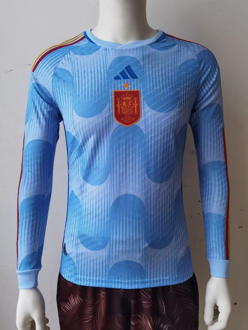 AAA Quality Spain 2022 World Cup Away Long Jersey(Player)